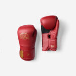 Guantes Boxeo Entrenamiento Rojo Espuma Ergonómica - Image 2