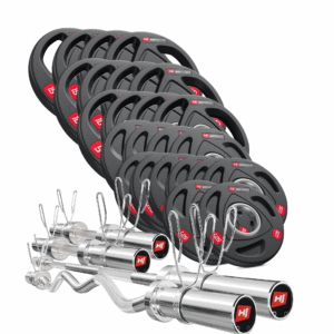 Kit olímpico de barra y discos 140 kg