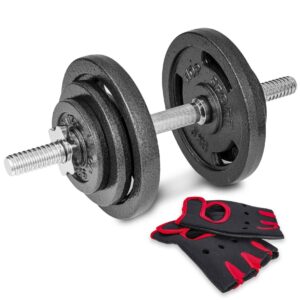 Juego de mancuernas ajustables 2x20 kg
